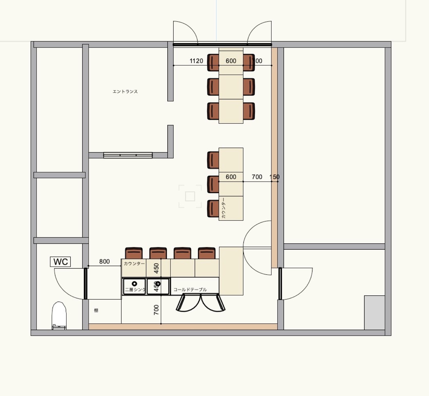 店舗レイアウト構想図